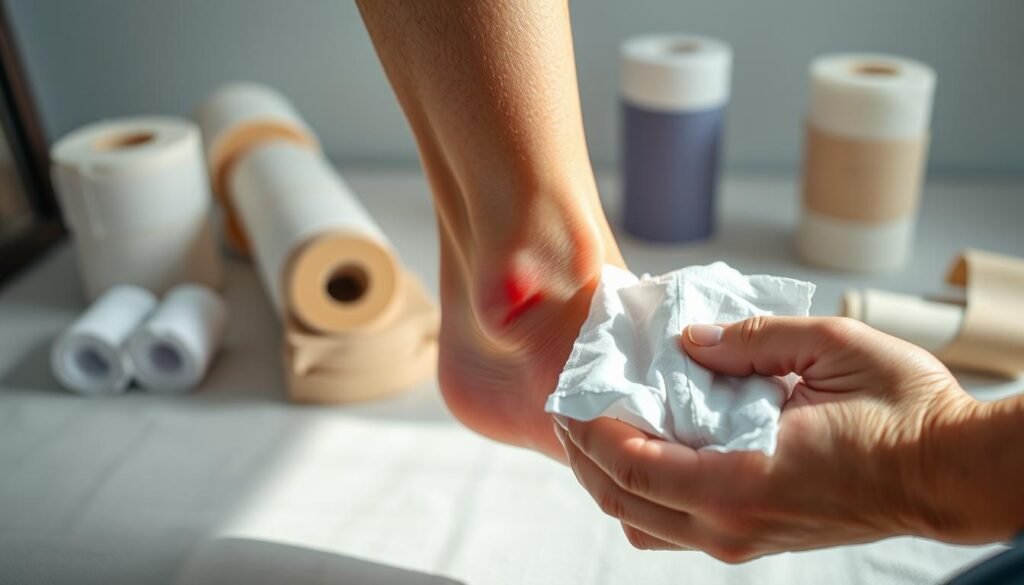 - Swelling control in ligament injuries