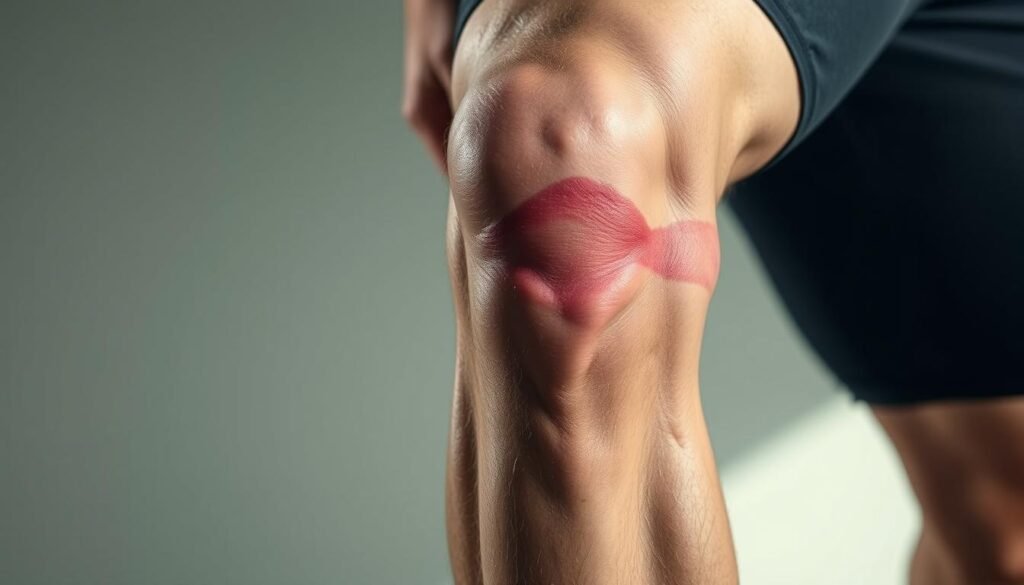 athletic knee strain
