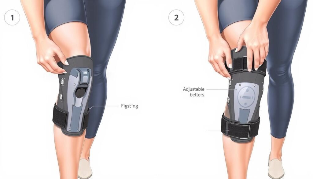 support knee brace application guide