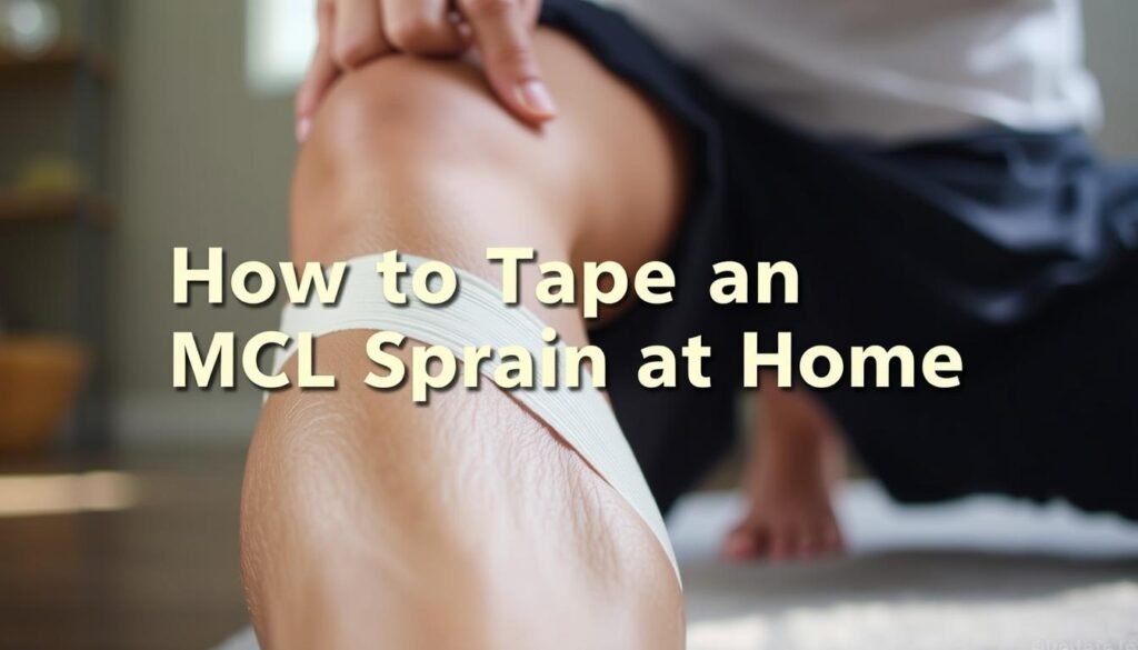 MCL knee support taping