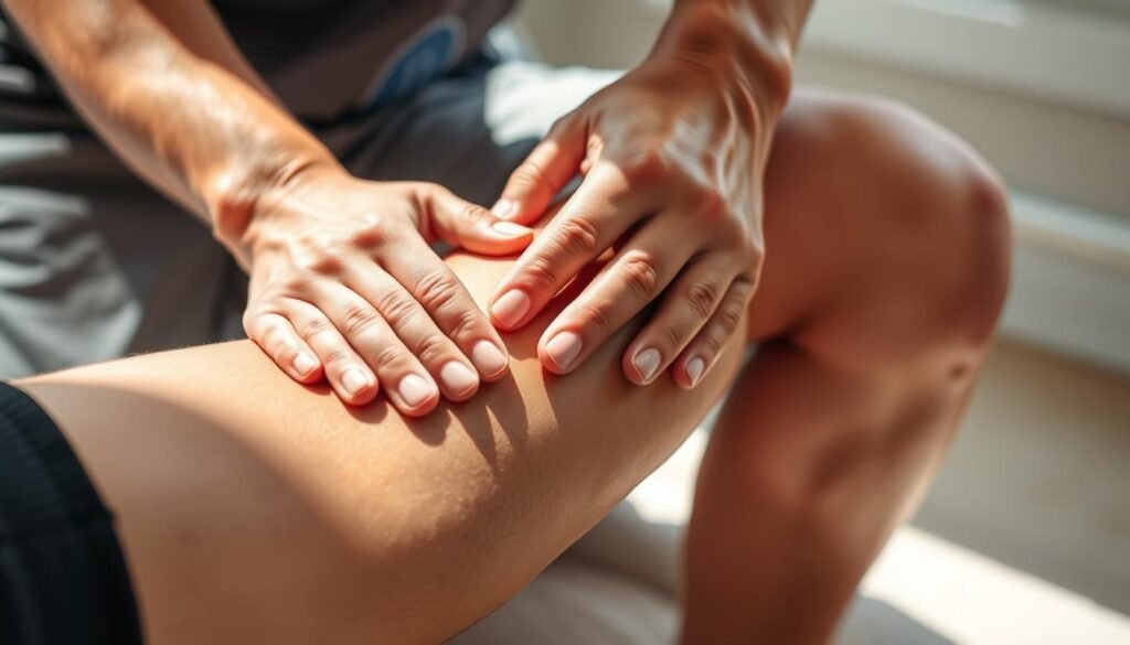 MCL sprain massage techniques