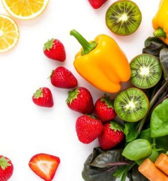 Various foods rich in vitamin C for MCL sprain nutrition