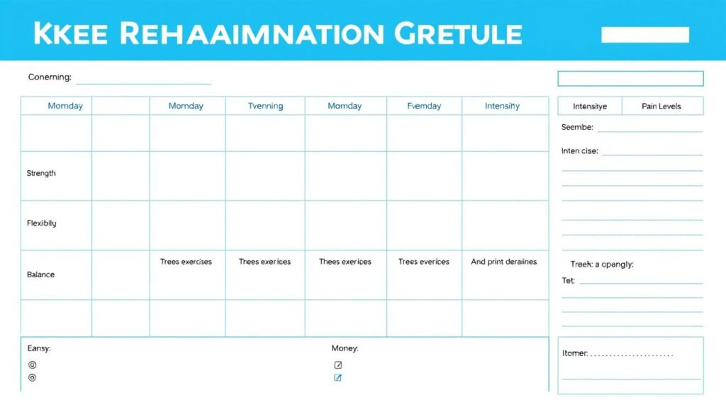 Weekly schedule template for knee injury recovery exercises step by step Weekly schedule template for knee injury recovery exercises step by step