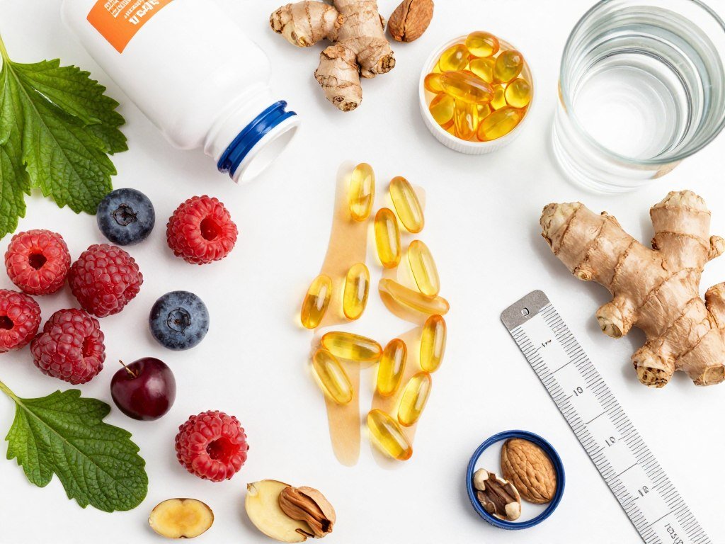 Nutritional supplements and anti-inflammatory foods for knee pain management