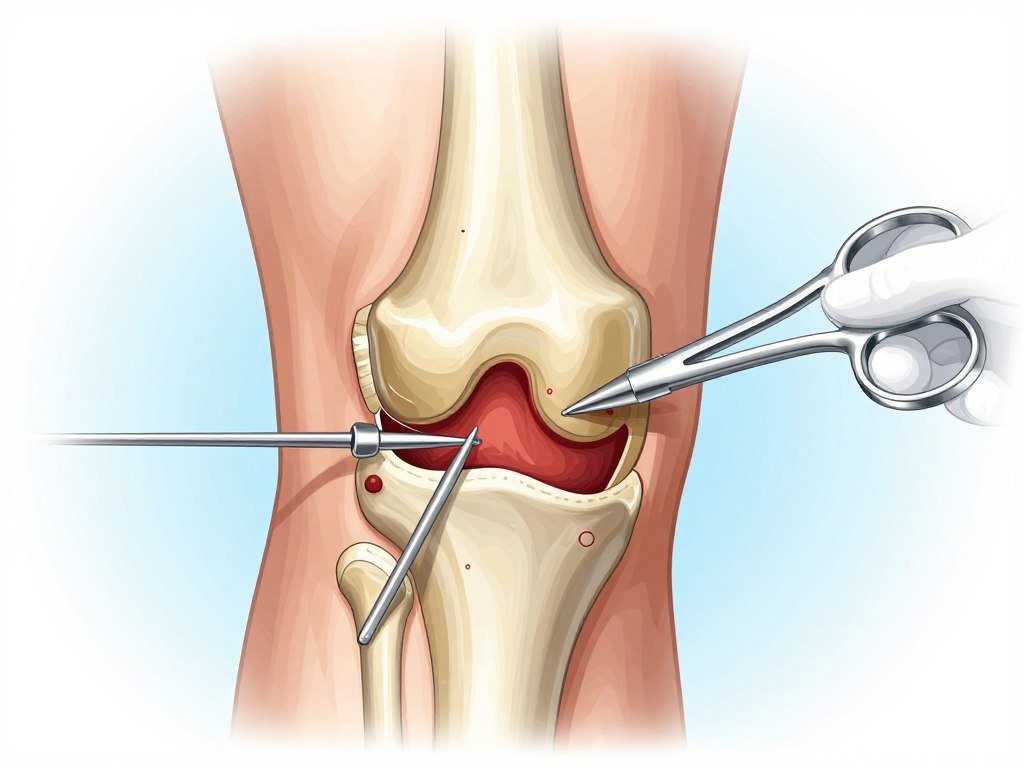Arthroscopic knee surgery procedure
