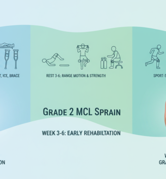 How long does grade 2 MCL sprain take to heal?