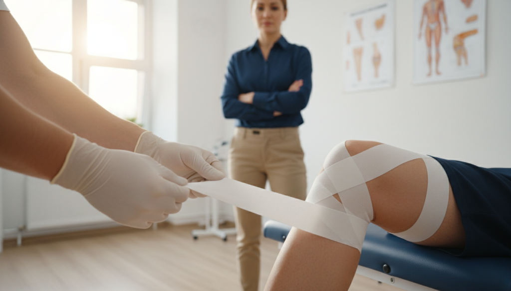 MCL sprain taping benefits