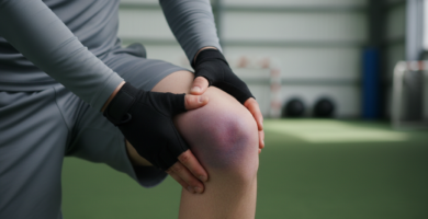 What are the symptoms of an MCL sprain?