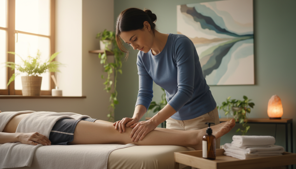 What is the best massage for MCL sprain?