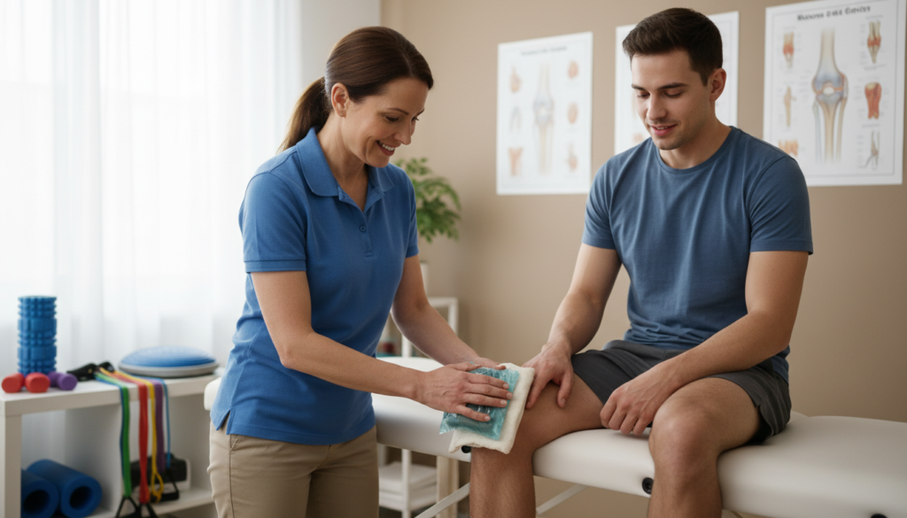 What pain relief works for MCL sprain?