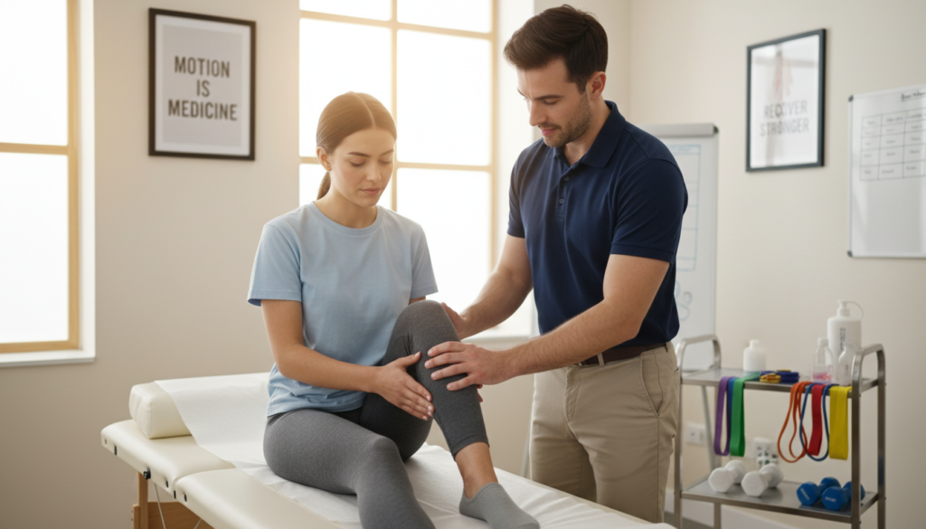 acute knee pain and swelling management