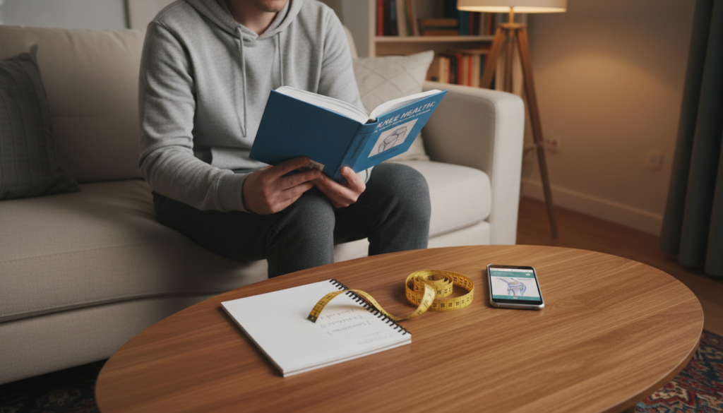 at-home diagnostic steps for inner knee