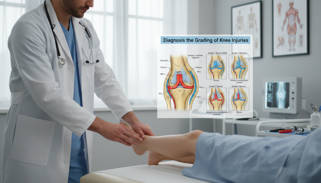 diagnosis and grading of knee injuries