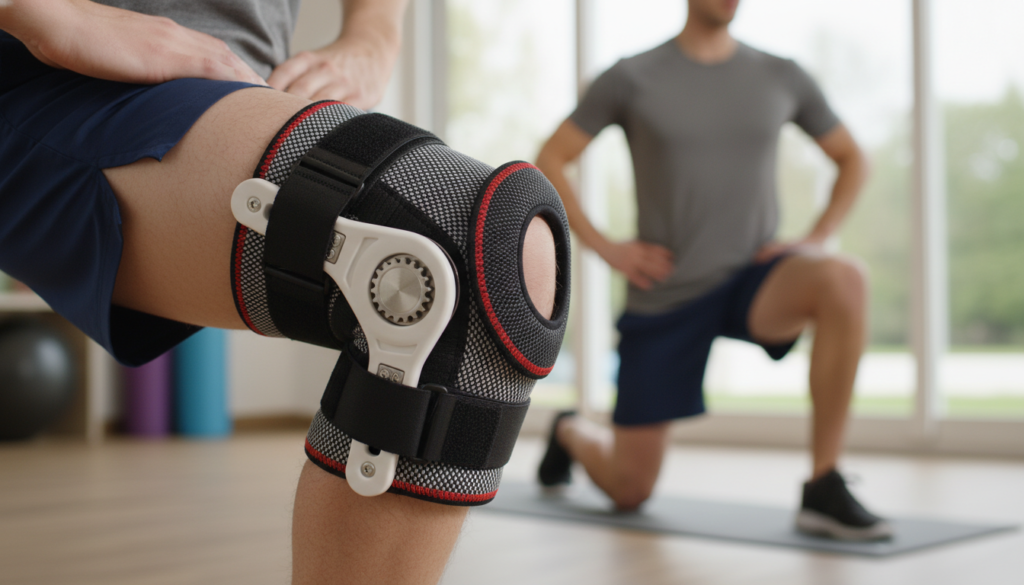 knee brace support healing