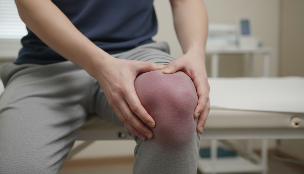 knee swelling observation