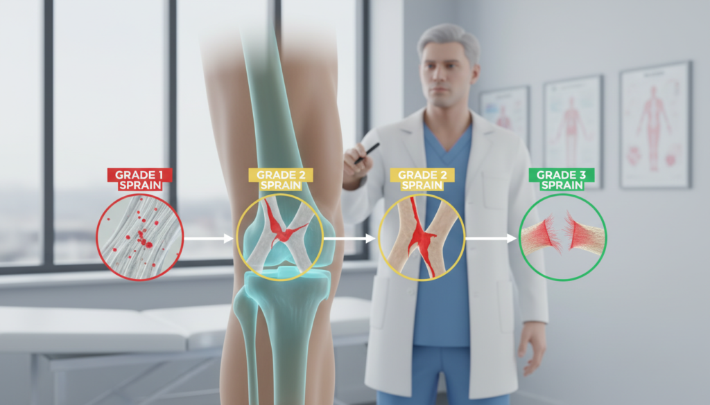 mcl injuries grading