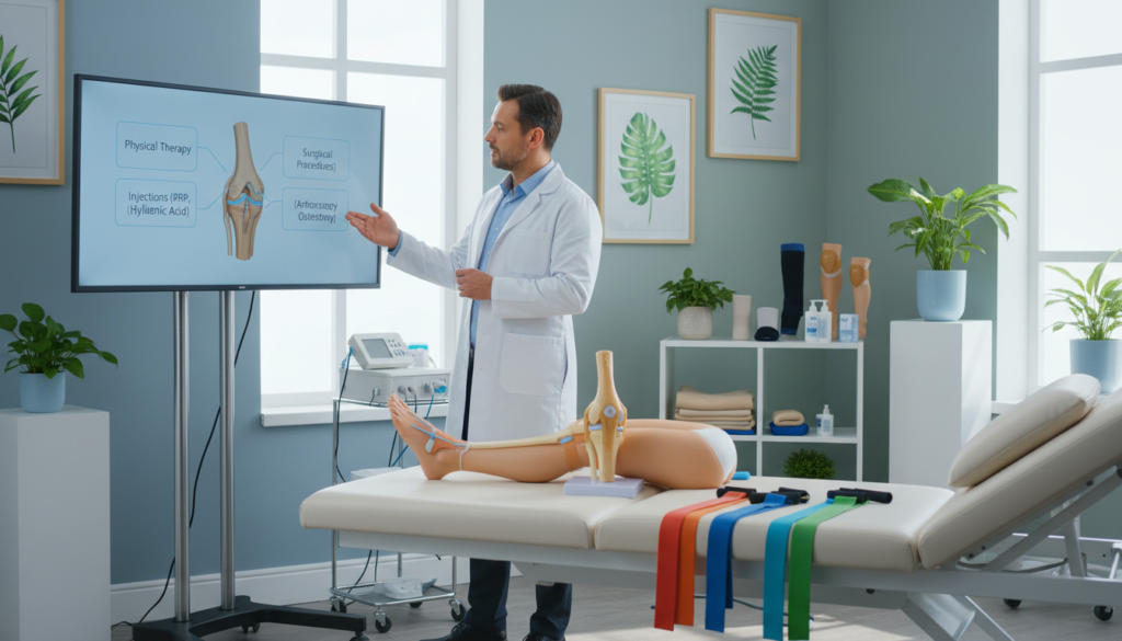 professional treatment options for inner knee