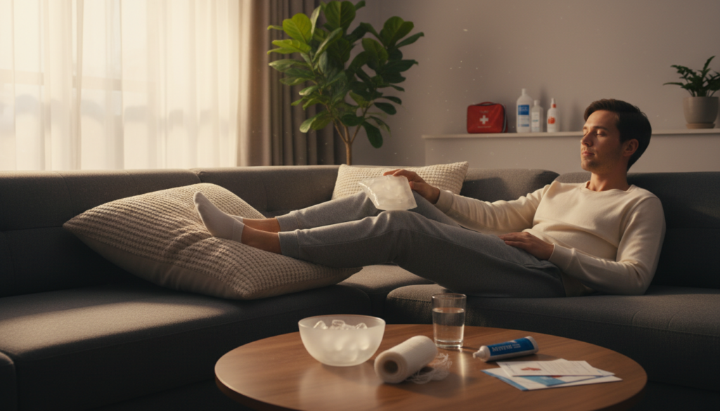 rice therapy for knee injury